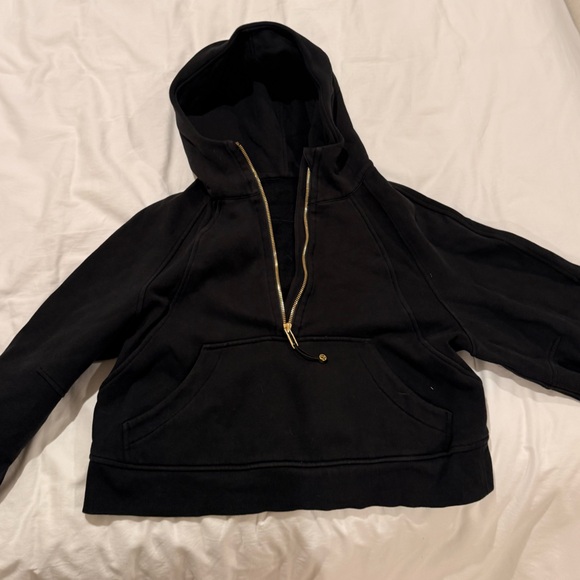 Lululemon Black Scuba Hoodie with Half-Zip - Picture 2 of 8